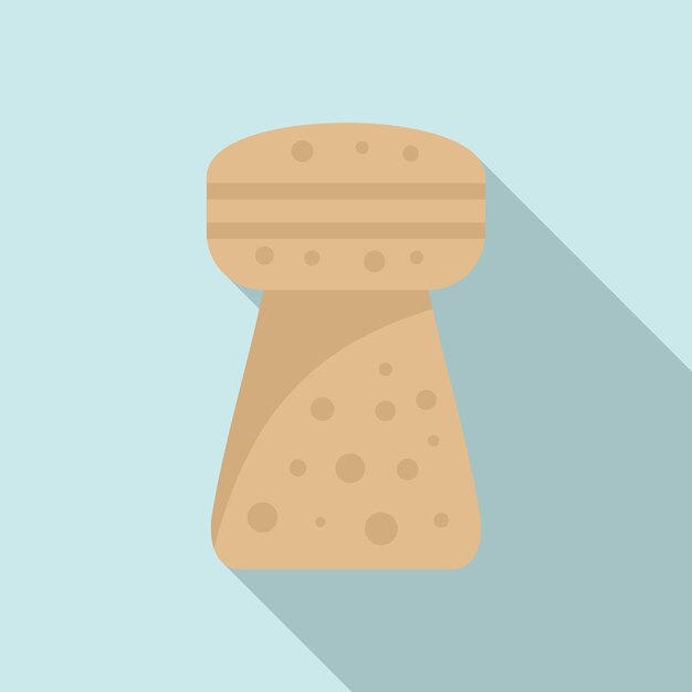 Icono de corcho Ilustración plana del icono de vector de corcho para diseño web