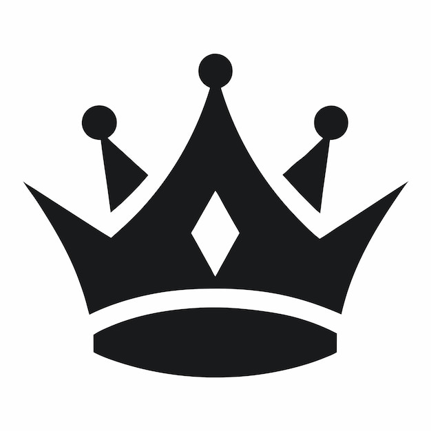 icono de la corona diseño de logotipo arte e ilustración