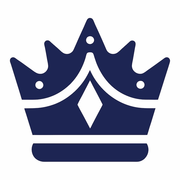 icono de la corona diseño de logotipo arte e ilustración