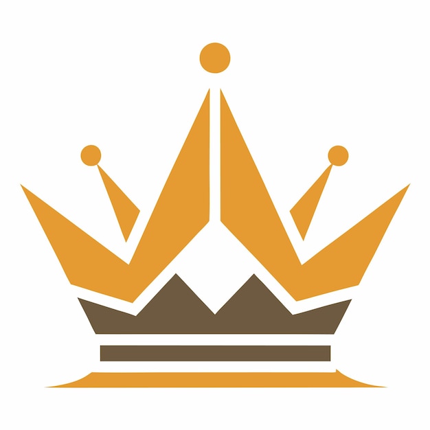 icono de la corona diseño de logotipo arte e ilustración