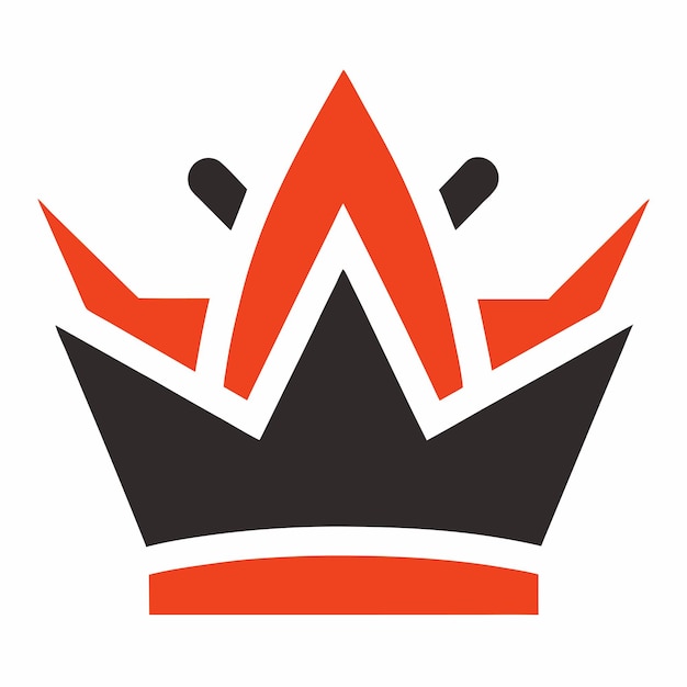 icono de la corona diseño de logotipo arte e ilustración
