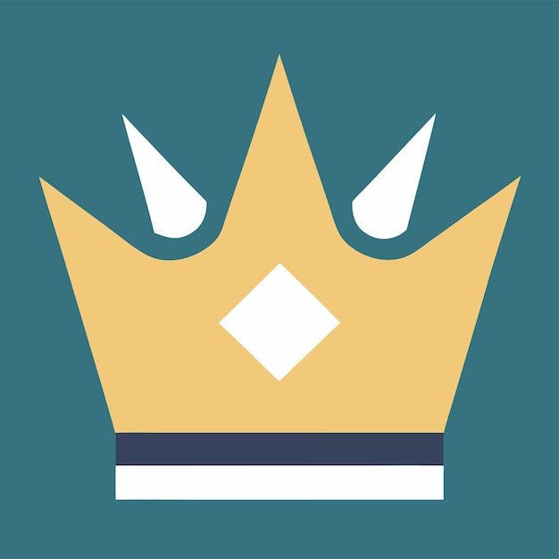 icono de la corona diseño de logotipo arte e ilustración