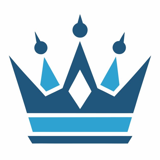 icono de la corona diseño de logotipo arte e ilustración