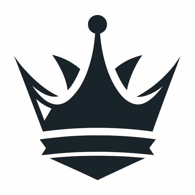 icono de la corona diseño de logotipo arte e ilustración