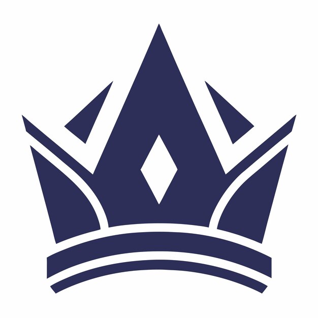 icono de la corona diseño de logotipo arte e ilustración