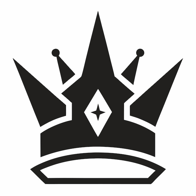 icono de la corona diseño de logotipo arte vectorial e ilustración