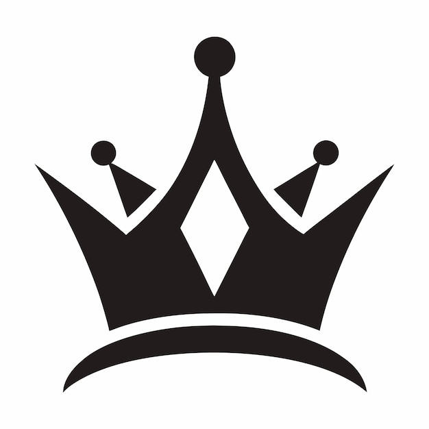 icono de la corona diseño de logotipo arte vectorial e ilustración