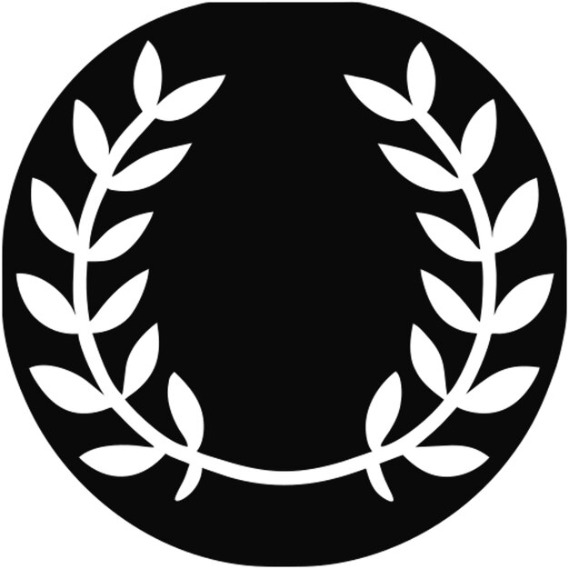 El icono de la corona de laurel