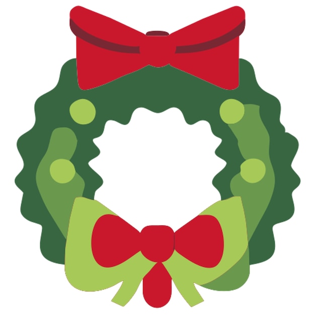 El icono de la corona de Navidad