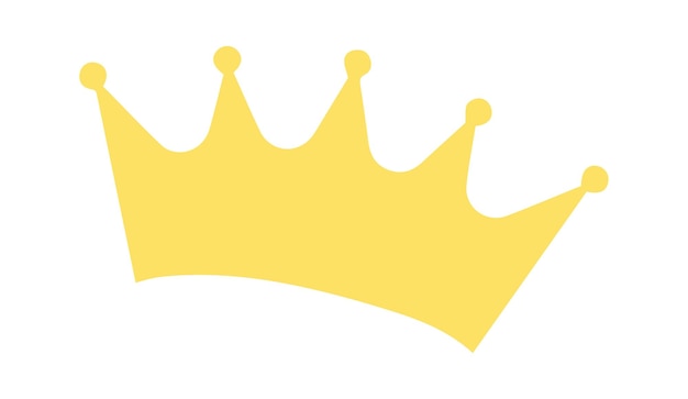 Icono de la corona de oro ilustración vectorial