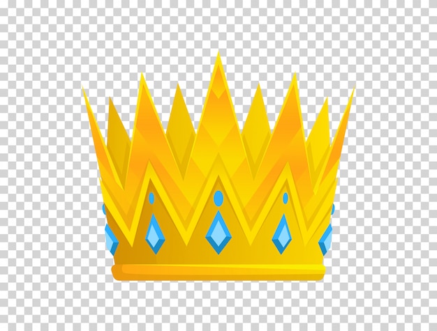 Icono de corona de oro. Premios de la corona para ganadores, campeones, liderazgo.