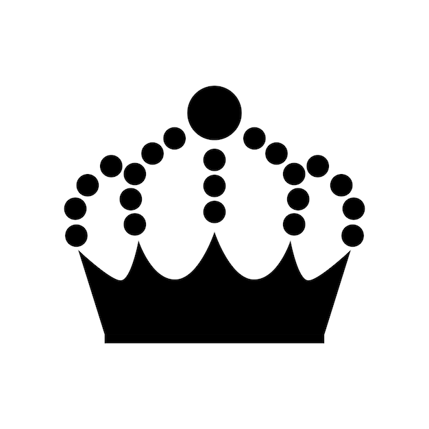 Icono de corona real Corona para identificación comercial o logotipo para diseño de joyería