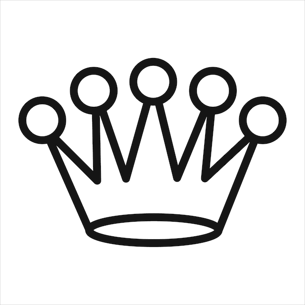 Icono de la Corona Real Ideal para temas de realeza y lujo