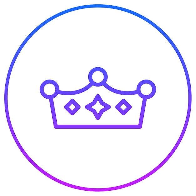 Icono de corona de reina