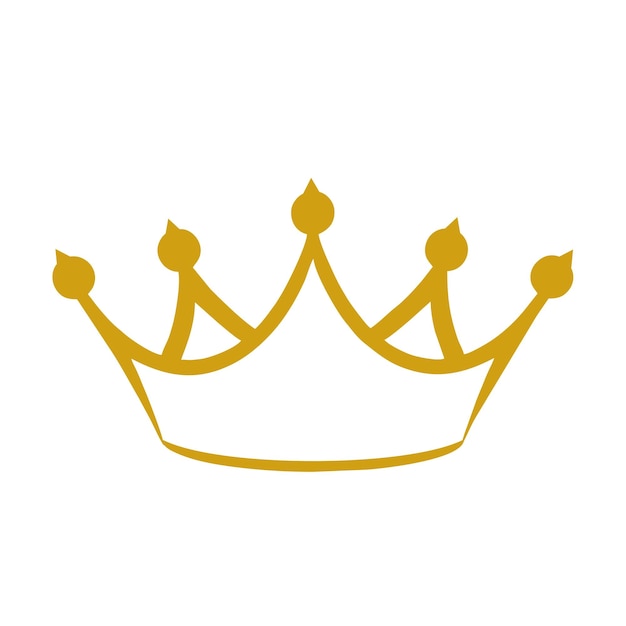 Un icono de corona sobre un fondo blanco.