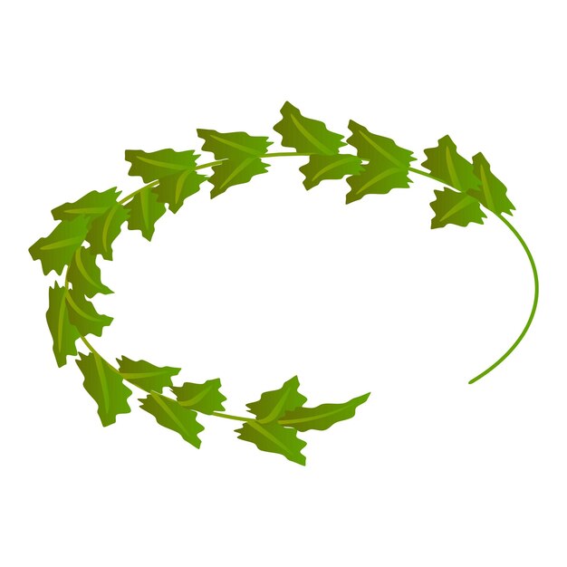 Icono de corona verde Isométrico de icono de vector de corona verde para diseño web aislado sobre fondo blanco