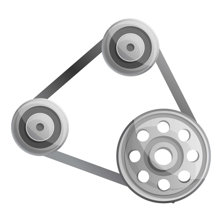 Vector icono de correa del motor caricatura de icono de vector de correa del motor para diseño web aislado sobre fondo blanco