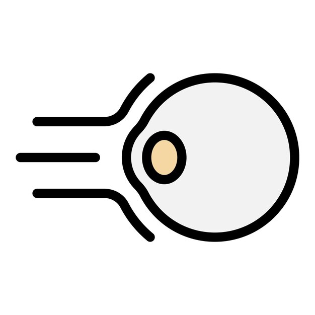 Icono de corrección de la visión por láser Contorno icono vectorial de correción de la vista por láser color plano aislado