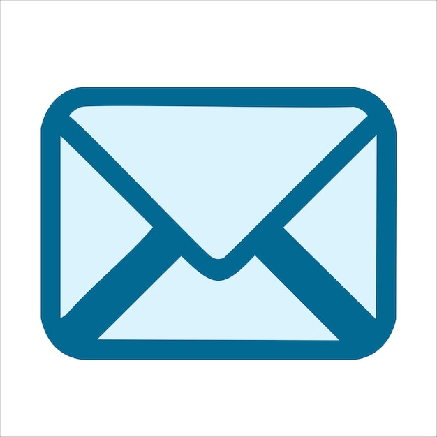 icono de correo azul