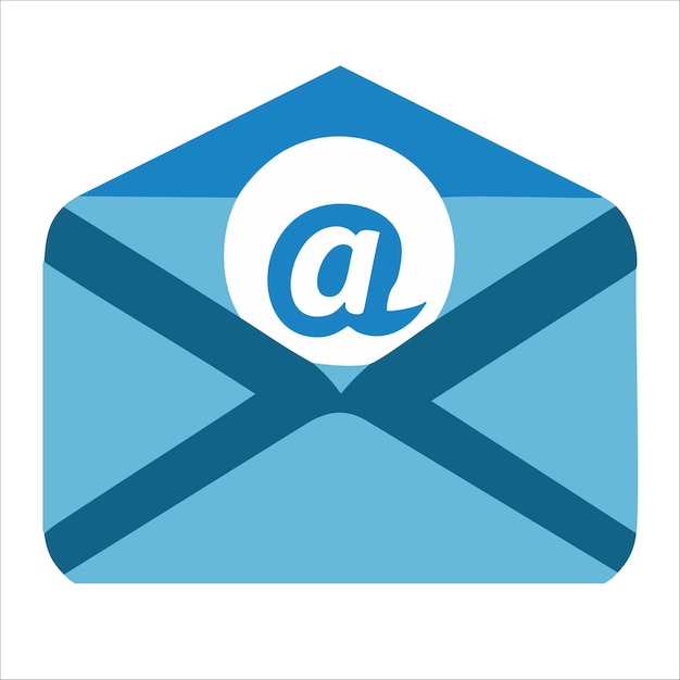 icono de correo azul