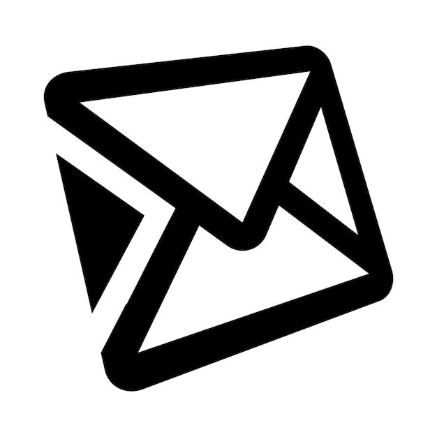 Icono de correo con botón video logo