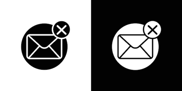icono de correo cercano Vector plano aislado en el contorno