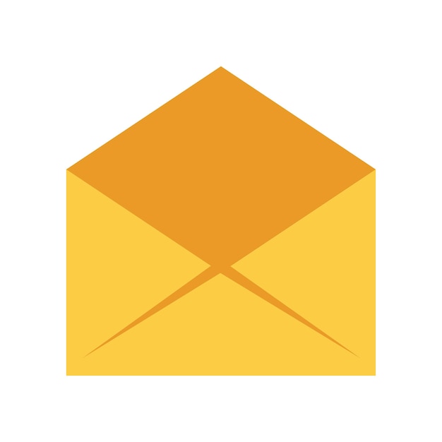 icono de correo. Concepto de mensaje de correo electrónico entrante. Símbolo o notificación por SMS en dispositivos electrónicos. ilustración vectorial Plano