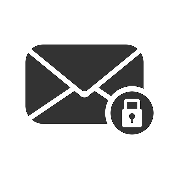 El icono de correo electrónico privado
