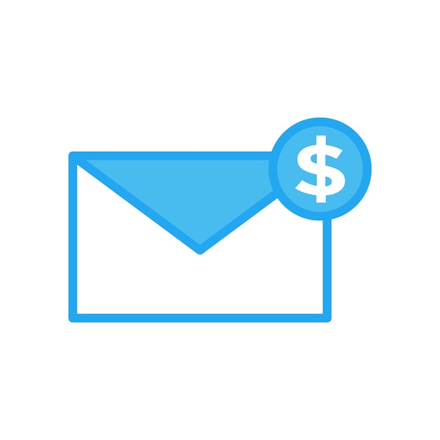 icono de correo electrónico de sobre plantilla vectorial logotipo colección de moda diseño plano