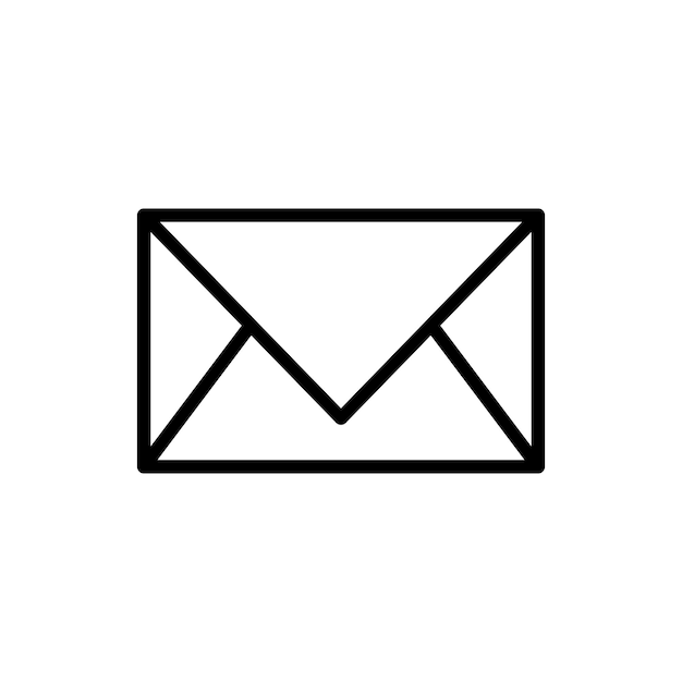 icono de correo electrónico de sobre plantilla vectorial logotipo colección de moda diseño plano