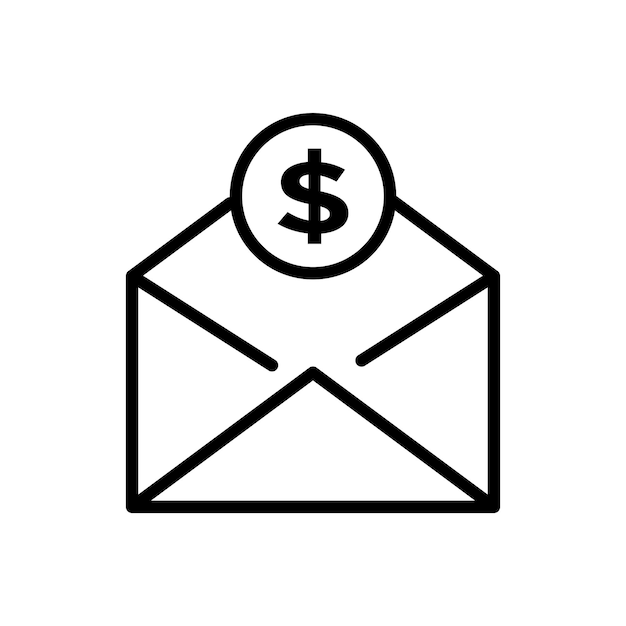 icono de correo electrónico de sobre plantilla vectorial logotipo colección de moda diseño plano