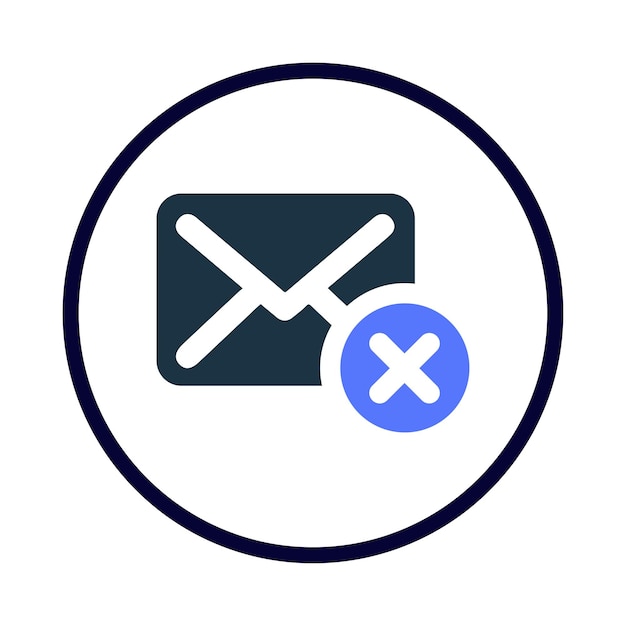 Icono de correo no enviado
