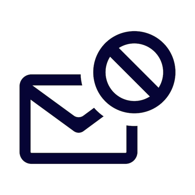 Icono de correo no enviado