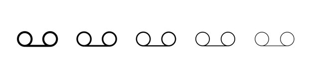 Ícono de correo de voz Signo del logotipo vectorial