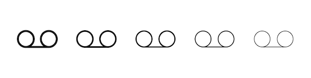 Ícono de correo de voz Signo del logotipo vectorial
