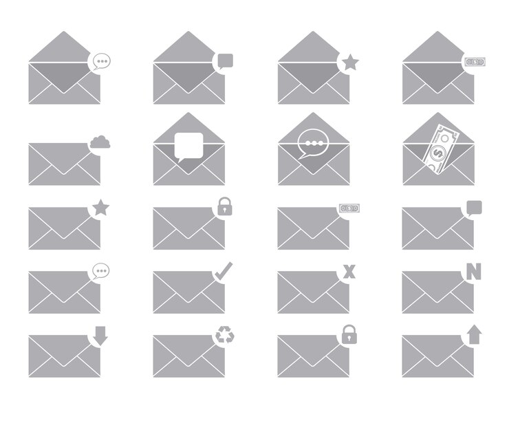 Vector icono de correo