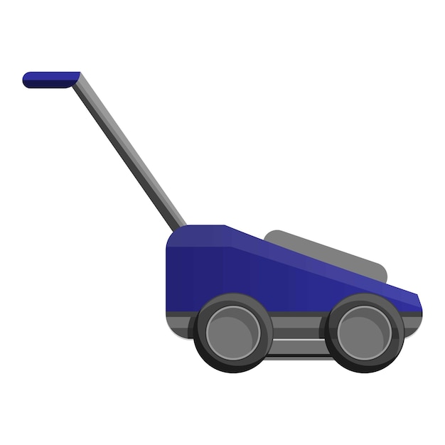 Icono de cortador de césped de casa Icono vectorial de cortadora de céspera de casa para diseño web aislado en fondo blanco