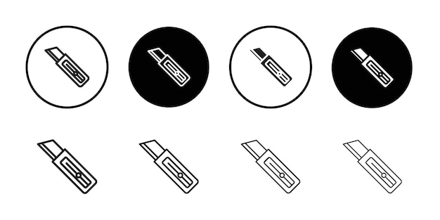 El icono del cortador es el conjunto de dibujos de línea del logotipo