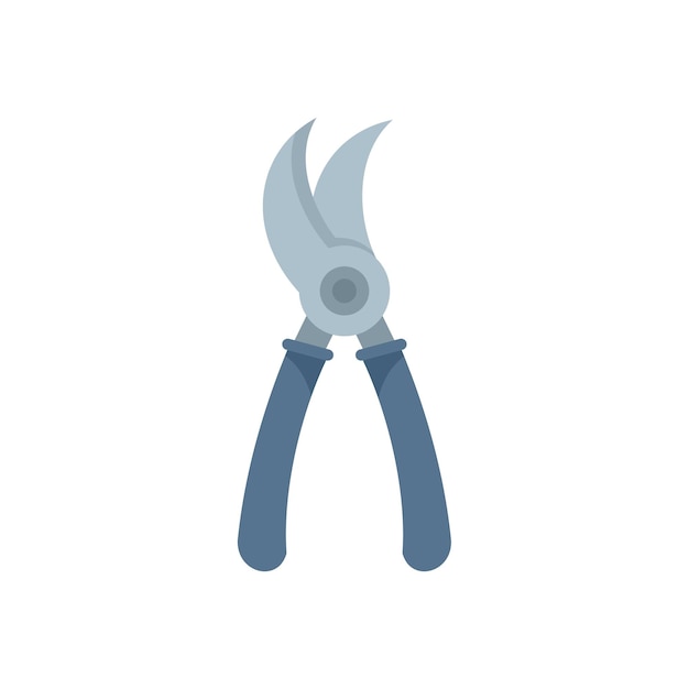 Icono de cortador de secador vector plano Trabajo de jardín Cuchilla de mano