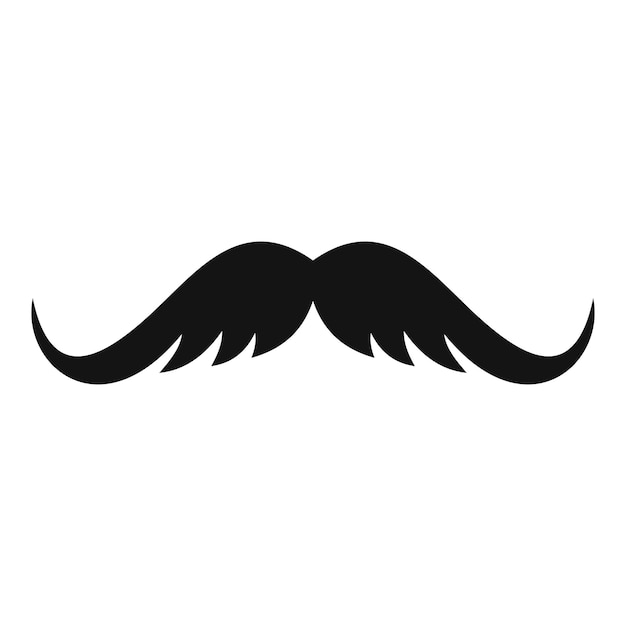 Icono de corte de bigote Ilustración simple de corte de icono vectorial de bibo para la web