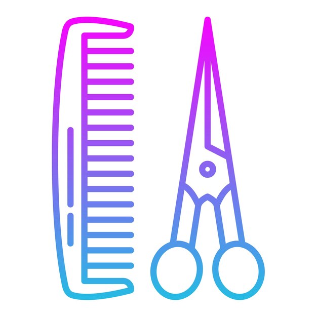 El icono del corte de cabello