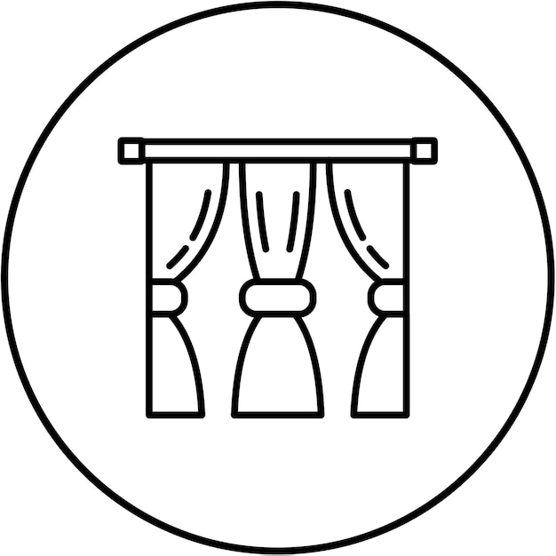 El icono de las cortinas