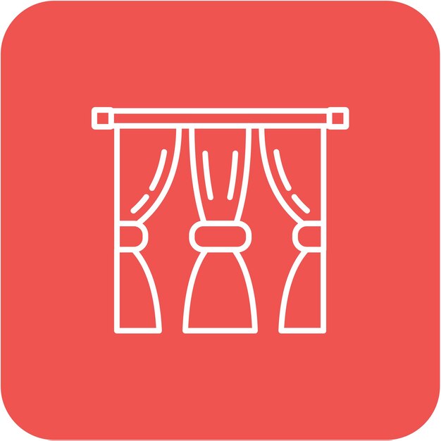 El icono de las cortinas