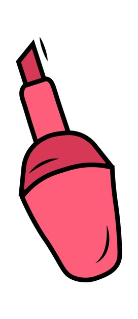 Icono de cosméticos de lápiz labial ilustración vectorial