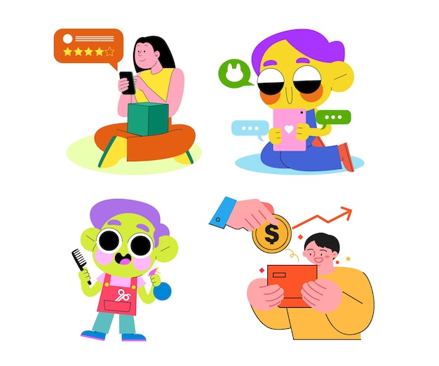 icono del creador de contenido de color completo