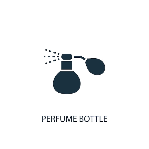 Icono creativo de la botella de perfume. Ilustración de elemento simple. Perfume botella concepto símbolo diseño de colección de belleza. Se puede utilizar para web y móvil.