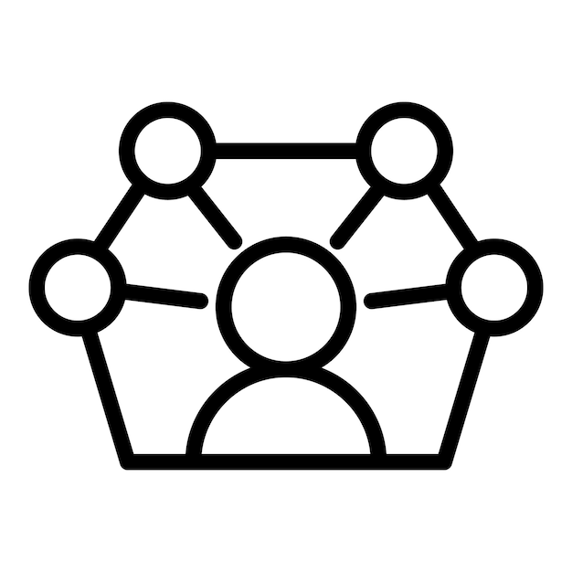 Icono creativo de experiencia Icono de vector creativo de experiencia de esquema para diseño web aislado sobre fondo blanco