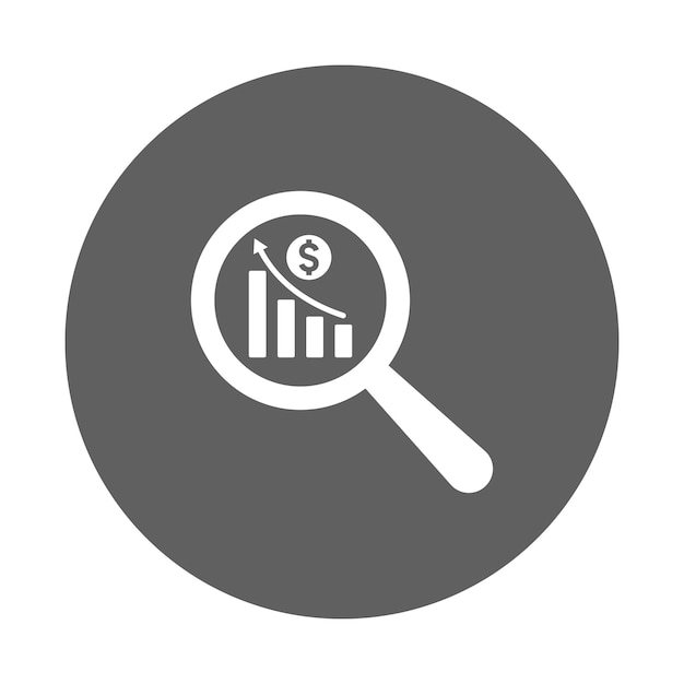 Ícono de crecimiento del análisis