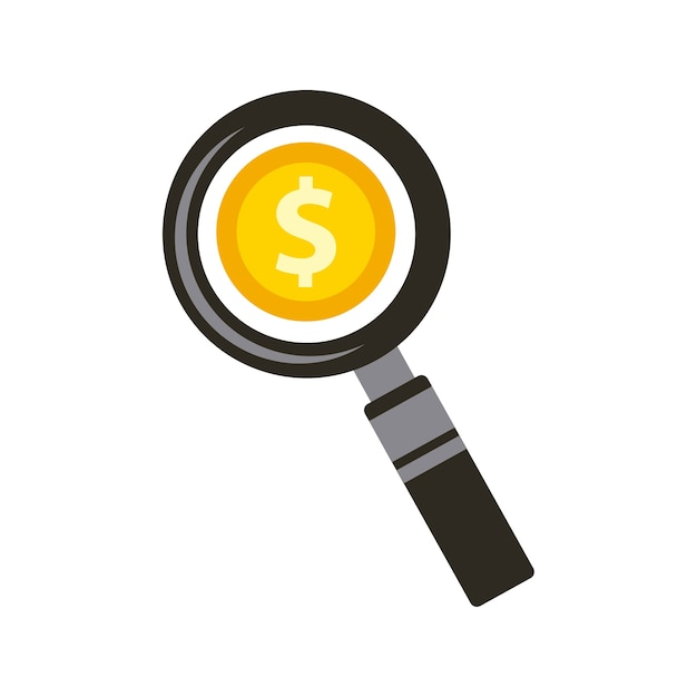 icono de crecimiento de monedas de dinero