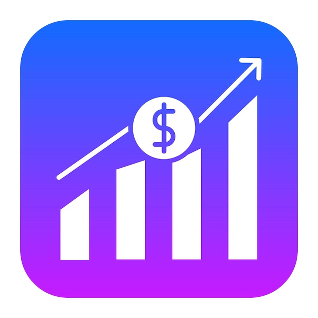 Icono de crecimiento de las ventas